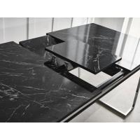 LOTUS METAL AYAKLI ŞÖMİNELİ SİYAH YEMEK ODASI 