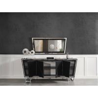 LOTUS METAL AYAKLI ŞÖMİNELİ SİYAH YEMEK ODASI 